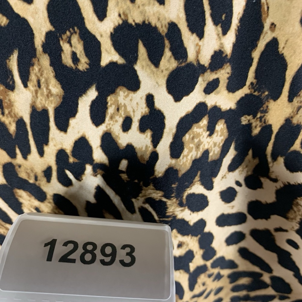 DKNY Women's Swimsuit S One Piece Animal Leopard Print Twist Front Keyhole NWT - Picture 8 of 8